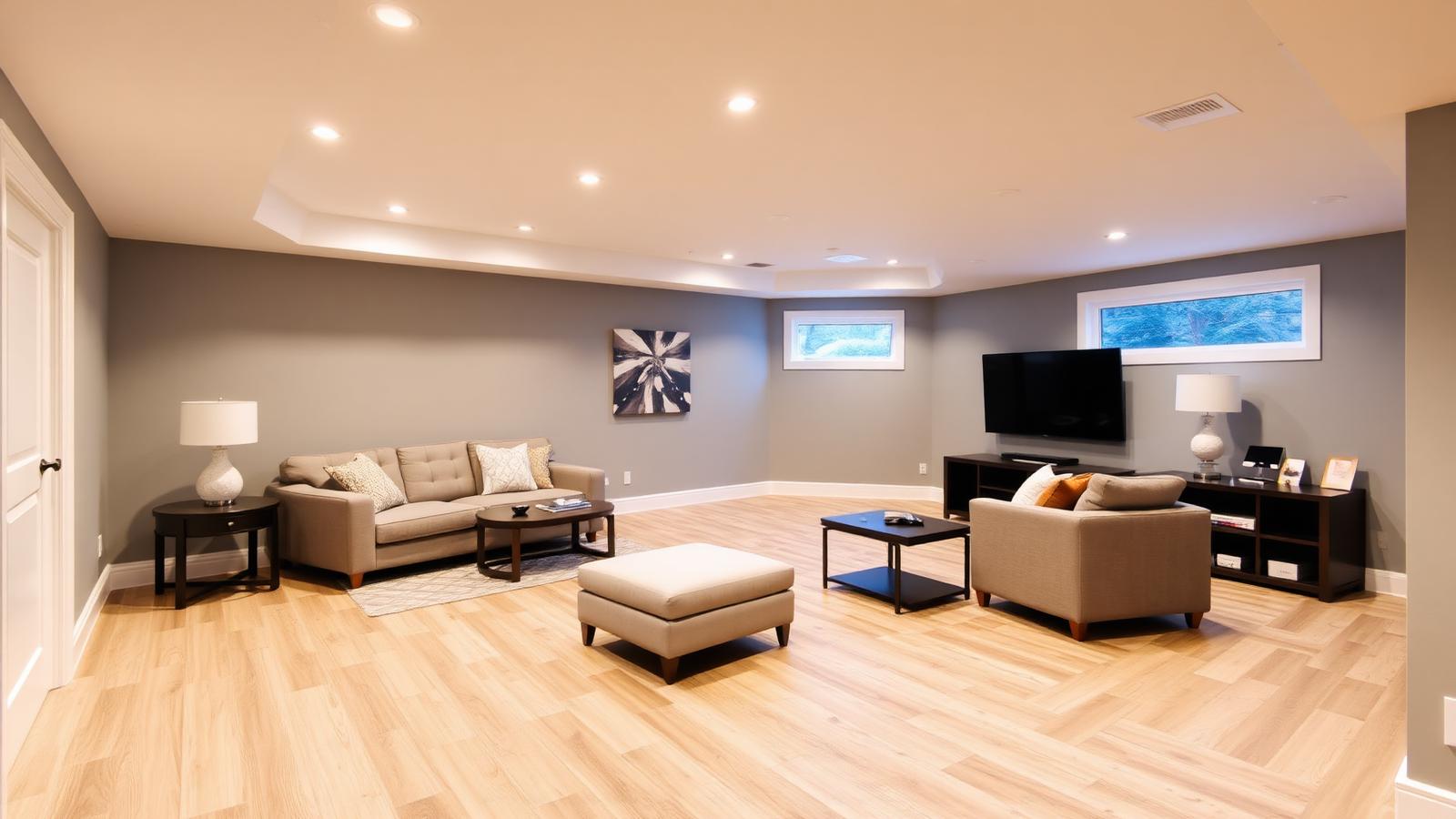 Calgary Basement Flooring, What Works and What Doesn't flooring installation by G Modern Construction in Calgary